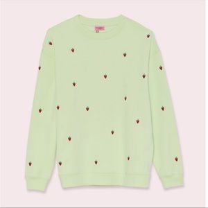 Kate Spade Embroidered Berry Sweatshirt in XS